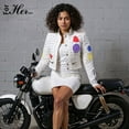 thumbnail image 1 of Studded Multi-Colored Leather Jacket, Outerwear, 1 of 6