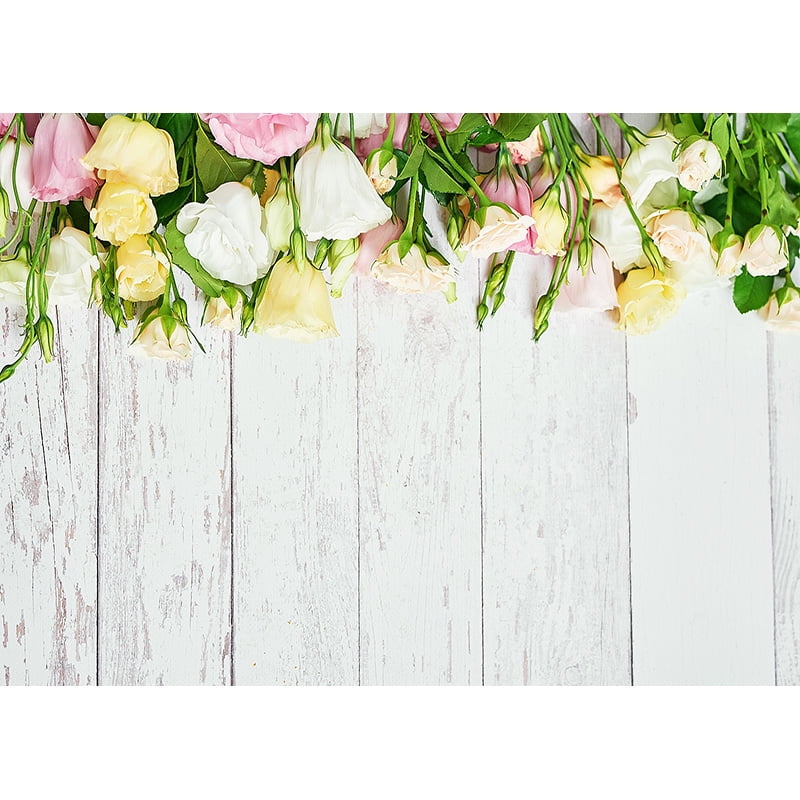 Multi Colors Pink Red Flowers Wall Photography Backdrops Valentine's ...