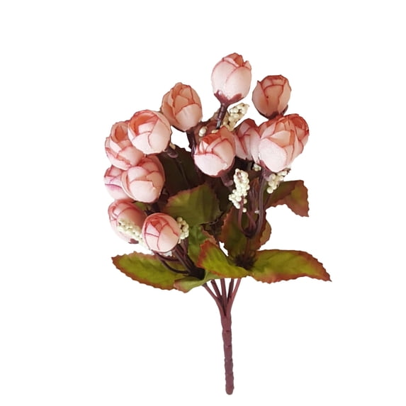 Multi Colors Small Bud Roses Bract Simulation Flowers Silk Rose Decorative Flowers Home Decorations for Wedding