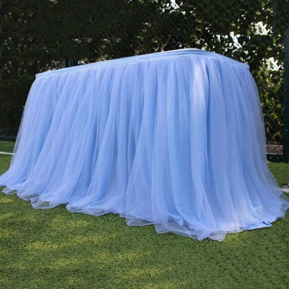 Multi Colors Table Skirt Tutu Tulle Fabric For Wedding Party Table Decoration Textile