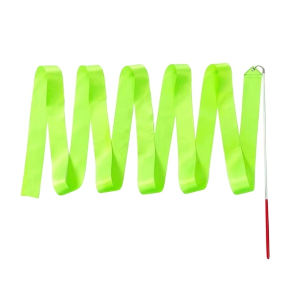Multi Colour Rhythmic Gymnastics Ribbon with Twirling Dance Baton Rod for Kids Artistic Dancing, Gymnastic Training, Fun Activities,78.74 in