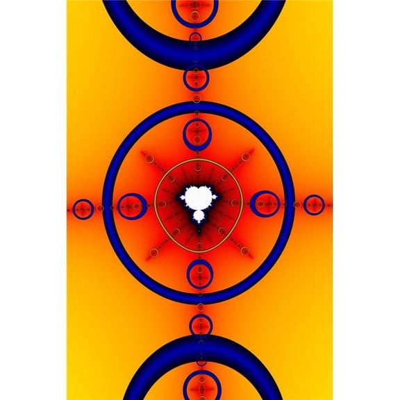 Multi-Coloured Abstract Poster Print by Paul Sale, 13 x 19