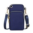 thumbnail image 1 of Multi-Compartment Bag for Women, Lightweight Travel Shoulder Sling Purse with Multiple Zipper Pockets, Versatile Everyday Handbag for Hiking and Commuting, 1Pack Dark Blue, 1 of 6