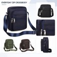 thumbnail image 1 of Multi-Compartment Bag for Women, Portable Zipper Sling Pack, Lightweight Travel Shoulder Purse, Stylish Everyday Handbag for Vacation, Shopping, and Daily Use, 1Pack Green, 1 of 6