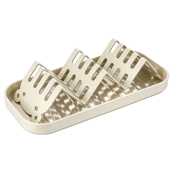 Multi Compartment Bar Soap Holder, Shower Soap Storage Organizer and Drying Rack for Bathroom, Kitchen Sink, and Bathtub, Rustproof Durable Soap Dish