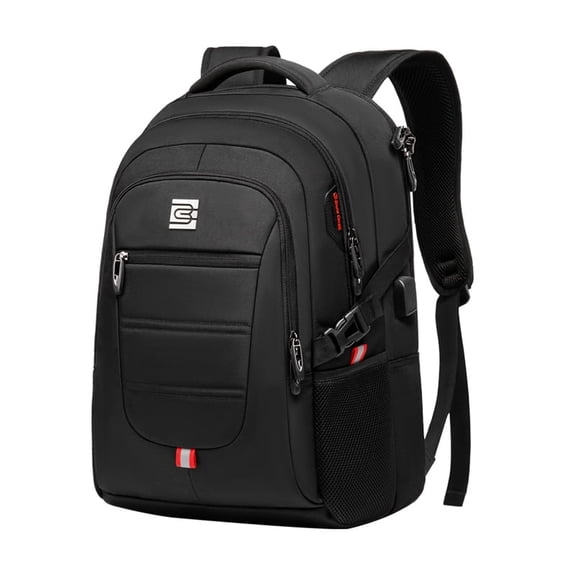 Multi-Compartment Business Laptop Backpack – 28L, Fits 15.6-Inch Laptop, Durable Oxford Fabric, Travel & Work(black)