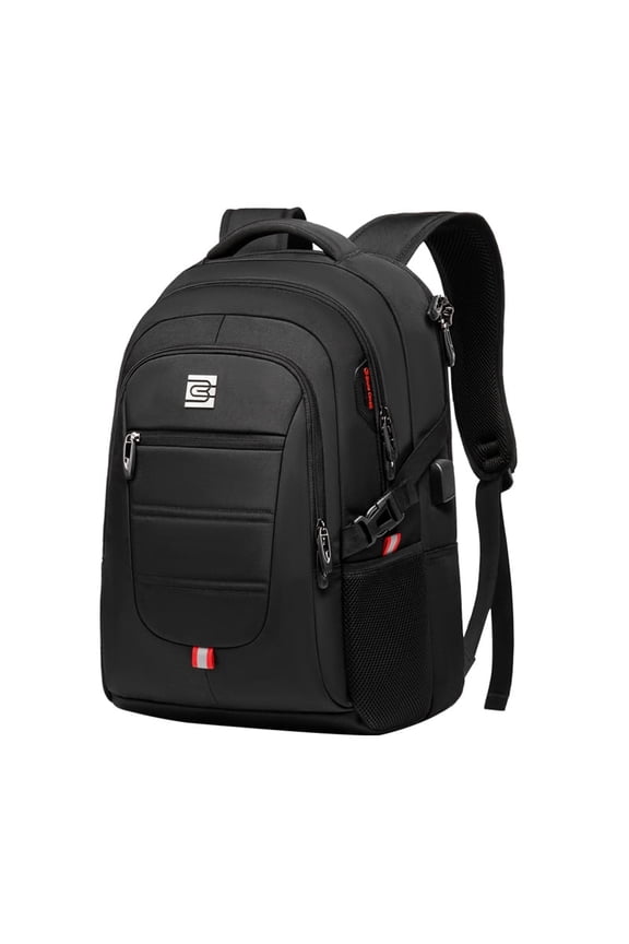 Multi-Compartment Business Laptop Backpack – 28L, Fits 15.6-Inch Laptop, Durable Oxford Fabric, Travel & Work(black)