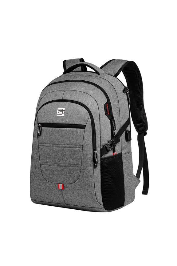 Multi-Compartment Business Laptop Backpack Fits, 15.6-Inch Laptop, Durable Oxford Fabric, Travel & Work ,grey