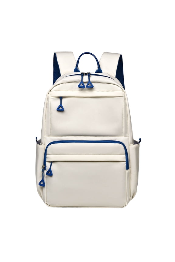 Multi Compartment Flap Backpack Adjustable Side Buckle Waterproof Large Capacity Elementary Teen Back To School Bookbag