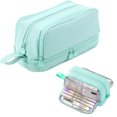 thumbnail image 1 of Multi-Compartment Pen Pouch with Multiple Zipper Sections, Large Capacity Stationery Organizer Bag, Handheld Zipper Pencil Case for Desktop Storage, 1 of 8