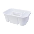 thumbnail image 1 of Multi Compartment Plastic Storage Tote with Handle, Divided Portable Organizer Basket, Multi Section Caddy for Bathroom Kitchen Cosmetic Household Tools, 1 of 6