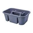 thumbnail image 1 of Multi Compartment Plastic Storage Tote with Handle, Divided Portable Organizer Basket, Multi Section Caddy for Bathroom Kitchen Cosmetic Household Tools, 1 of 6