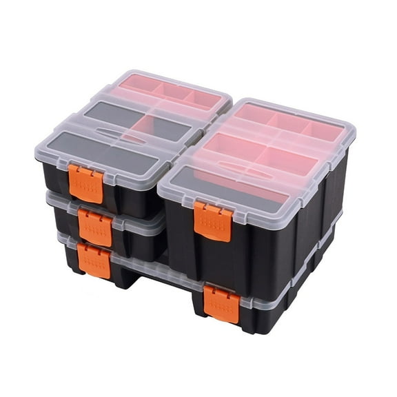 Multi Compartment Plastic Tool Box For Workshop Organization with Impact Resistant Design And Sealed Moisture Protection