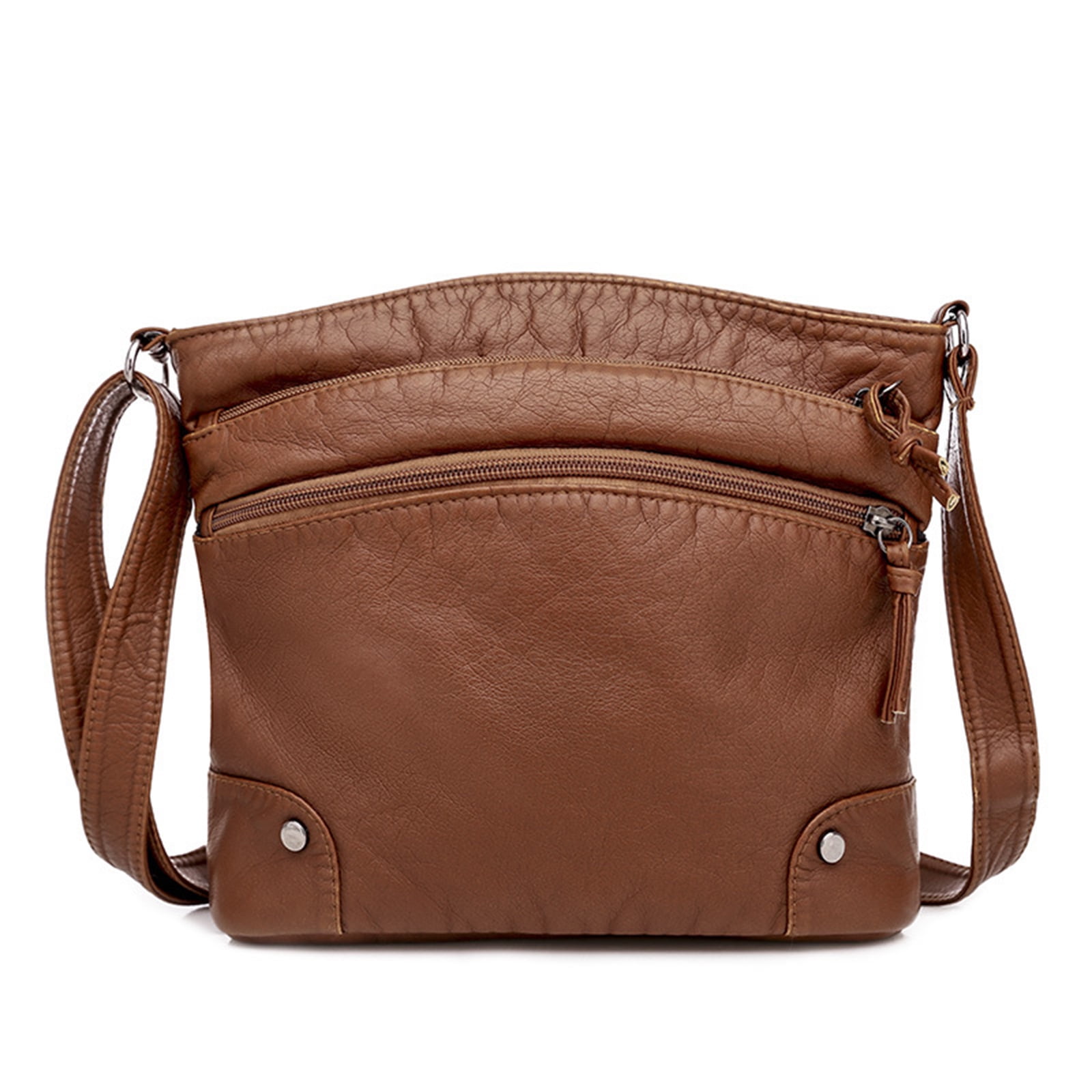 Krediz Leather Crossbody Bags for Women Trendy - Multi Pockets Side Bags  for Women - Super Soft Shoulder Bag for Women Crossbody (Regular, Brown):  Handbags: Amazon.com