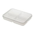 thumbnail image 1 of Multi-Compartment Refrigerator Storage Box - Food Grade PP, 790ml & 720ml, Space-Saving Design, Clear View, Leak-Proof Cover, 1 of 9