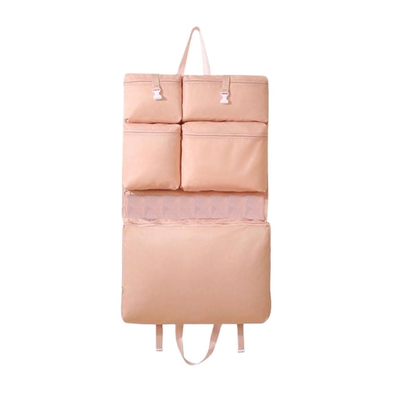 Multi Compartment Travel Hanging Garment Bag, Space Saving Organizer For Clothes Bra Underwear Socks, Foldable Storage Bag (PK1)