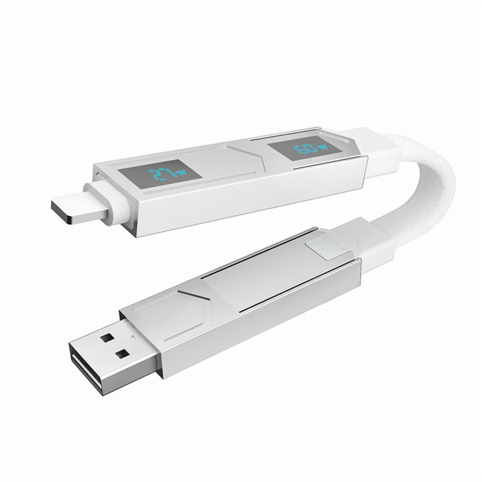 Multi Connectors Magnetic Fast Charging Cable with Screen Keychain PD ...