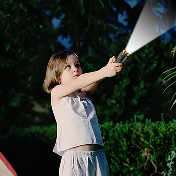 Multi-Core White Laser Flashlight Rechargeable Portable Design with Bright Beam for Various Lighting Needs