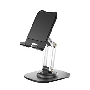 Multi Corner Rotating Alloy Tablet Stand Built In Cable Management Framework Anti Scratch Desktop Security