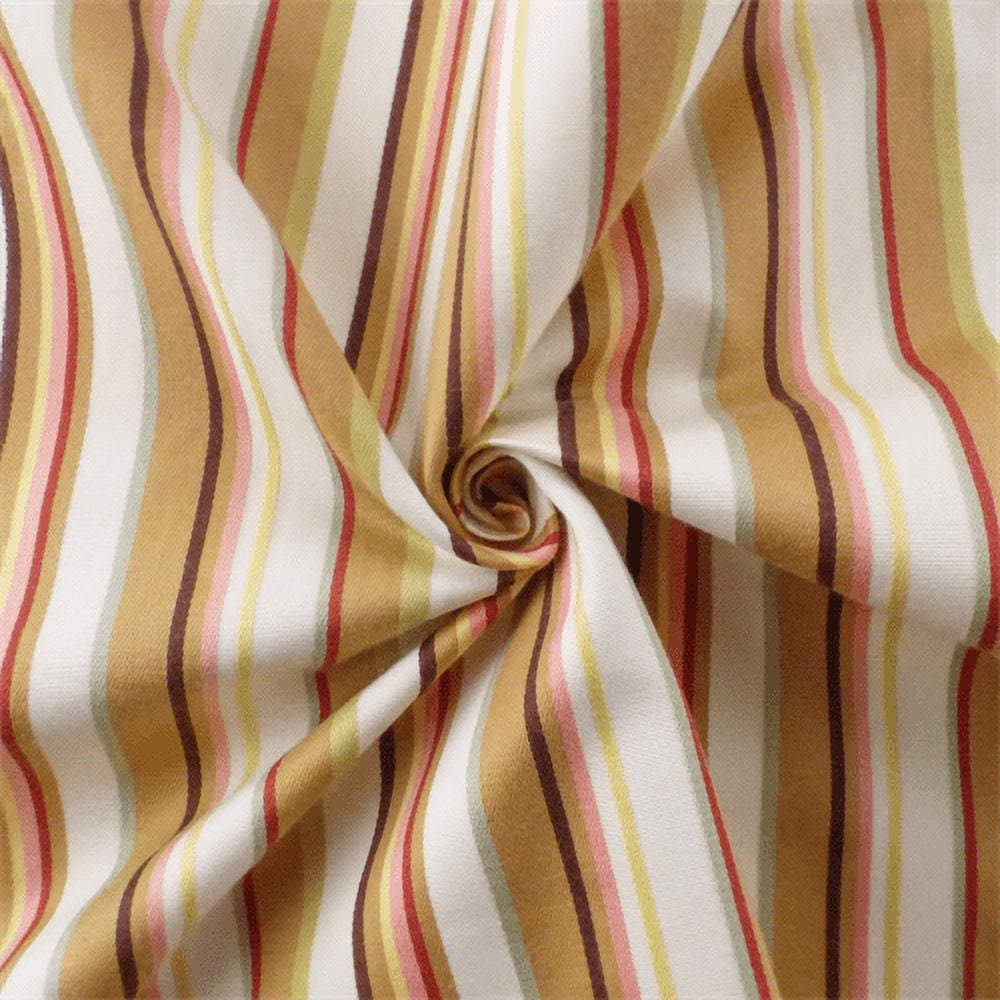 Multi Cotton Stripe Home Decorating Fabric, Fabric By the Yard