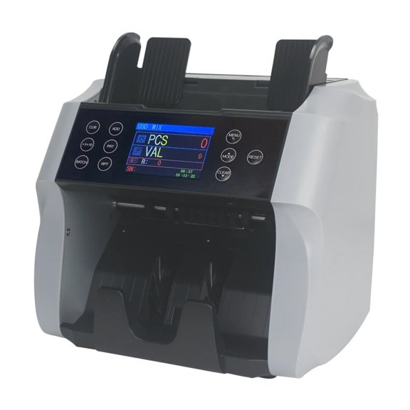Multi-Currency Value Money Counter Machine with Total Amount Calculation