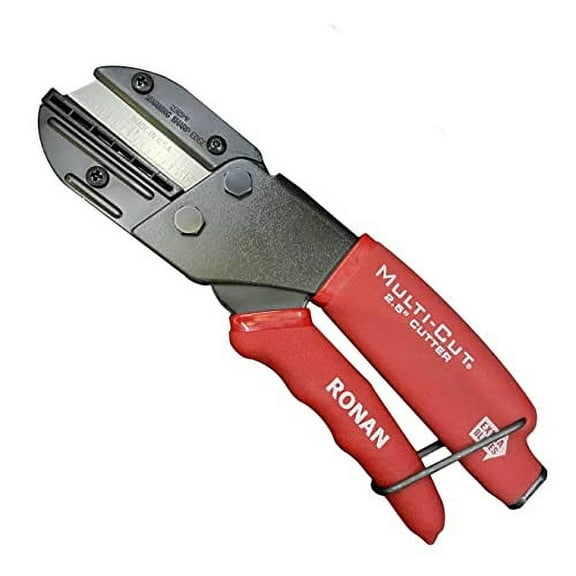 Multi-Cut Industrial Cutter  Heavy-Duty Blade for Plastic, Rubber, Wood, Leather & More  Replaceable Blades, Safety Lock, Ergonomic Grip, 3 Extra Blades Included