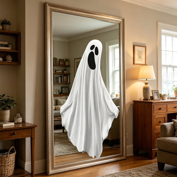 Multi Design Ghost Vinyl Wall Stickers Removable Peel & Stick Spooky Pumpkin Bat Blood Handprint Decals Halloween Fall Window Mirror Door Home Decor