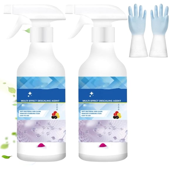 Multi-Effect Degreasing & Stain Removal Agent, 300ml, All-Purpose Cleaner and Degreaser, Heavy-Duty Kitchen Oil Stain Sprays for Oven, Stove & More (2Pcs)