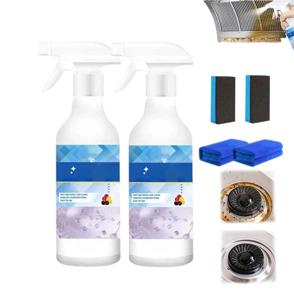 Multi-Effect Degreasing & Stain Removal Agent, All-Purpose Cleaner and Degreaser, Kitchen Oil Remover Cleaner Spray for Oven, Stove, Range Hood