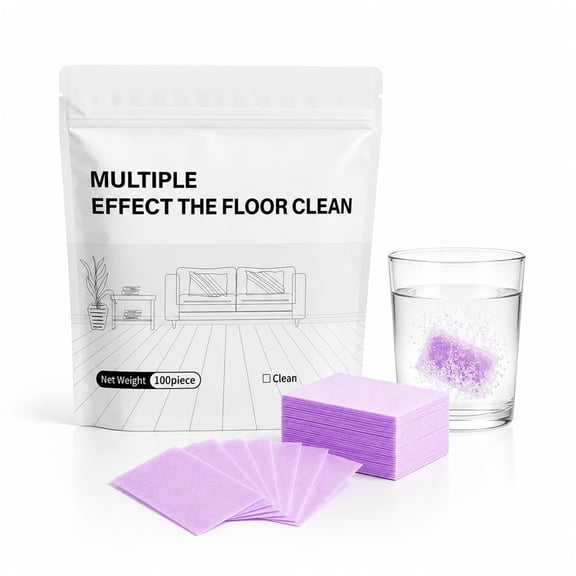 Multi Effect Floor Clean Sheets 100PCS, Heavy Duty Cleaning Tablets for Mopping Hardwood & Tile Floor