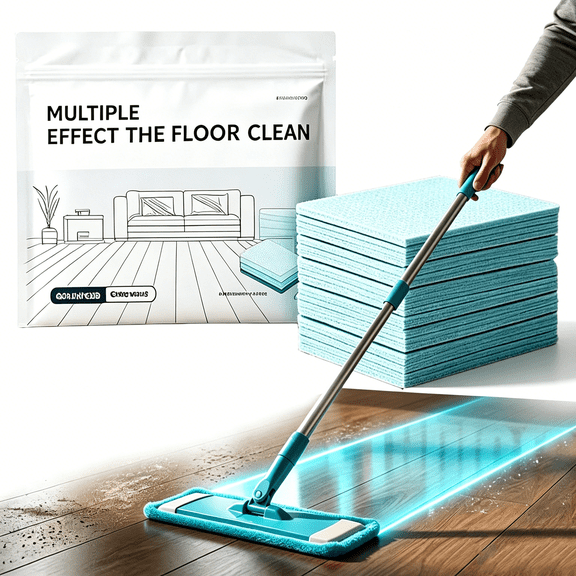 Multi-Effect Floor Clean Tablets, 2026 Upgraded Dissolvable Multi Surface Floor Cleaner Tablets for Hardwood, Tile, Laminate