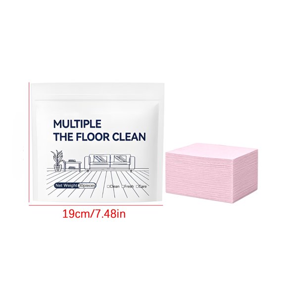 Multi-Effect Floor Cleaning Sheets 30 Pack - Dissolvable Tablets For Tile, Wood, Laminate - Long Lasting Fresh Scent