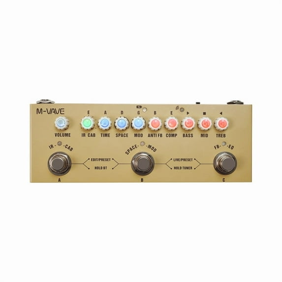 Multi Effects Acoustic Guitar Pedal,Cube Baby AC Guitar Multi Effects Pedal Delay Chorus Tremolo Reverb Effect Pedal