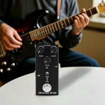 Multi-Effects Guitar Pedal - Distortion/Overdrive/Delay, Metal Chassis, Portable, for Guitarists