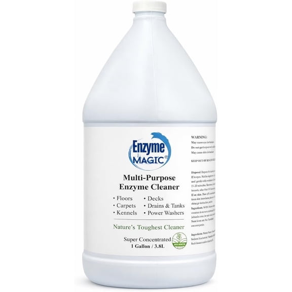 Multi-Enzyme Cleaner | Ultra-Concentrated | Floor Cleaner | Clogged Drain | Hard Surface Cleaner | Grease Trap Cleaner | Deck Cleaner | High Pressure Cleaning | Carpet Cleaner | Stain Remover