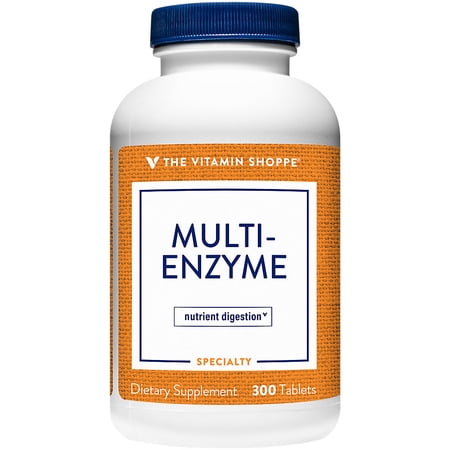 Multi Enzyme - Helps Support The Digestion & Absorption of Protein, Carbs & Fat (300 Tablets) by The Vitamin Shoppe