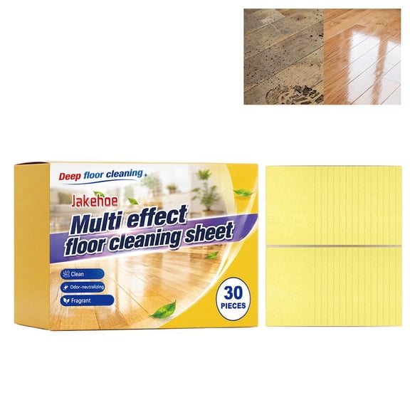 Multi- Floor Cleaning Tablets,Multiple Floor Cleaner Sheets, Dissolvable Concentrated Mopping Solution for Hardwood, Tile, Laminate, Marble, Deep Clean and Quick Shine Agent for Home (1pcs)