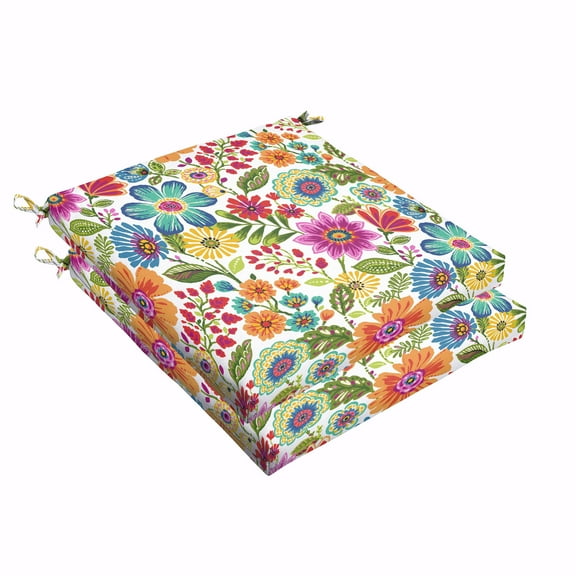 Multi Floral Indoor/Outdoor Cushion Set, Bristol