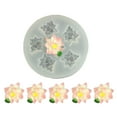 thumbnail image 1 of Multi Floral Silicone Baking Mold For Crafts Chocolate Candy Soap Nontoxic Heat Resistant Reusable Materials, 1 of 8