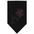 thumbnail image 1 of Multi Flower Rhinestone Bandana Black Small, 1 of 1