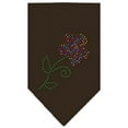thumbnail image 1 of Multi Flower Rhinestone Bandana Cocoa Large, 1 of 1