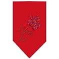 thumbnail image 1 of Multi Flower Rhinestone Bandana Red Large, 1 of 1