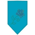 thumbnail image 1 of Multi Flower Rhinestone Bandana Turquoise Large, 1 of 1