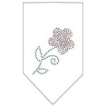 thumbnail image 1 of Multi Flower Rhinestone Bandana White Large, 1 of 1