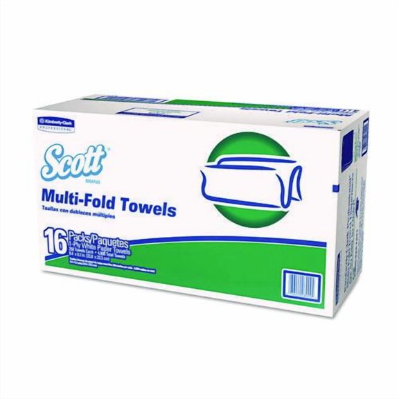 Multi-Fold Towels, Absorbency Pockets, 1-Ply, 9.2 X 9.4, 250/pack, 16 Packs/carton | Bundle of 5