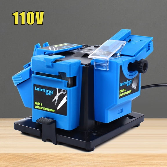 Multi-Function 110V Electric Sharpener for Drills, Scissors & Planer Blades - Compact Home Grinding Machine