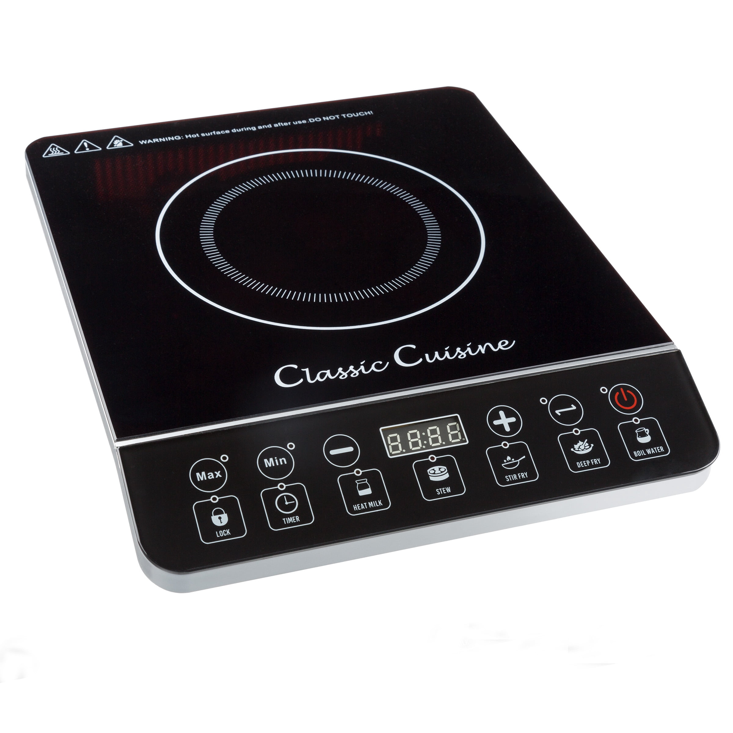 Multi-Function 1800W Portable Induction Cooker Cooktop Burner Black by Classic Cuisine