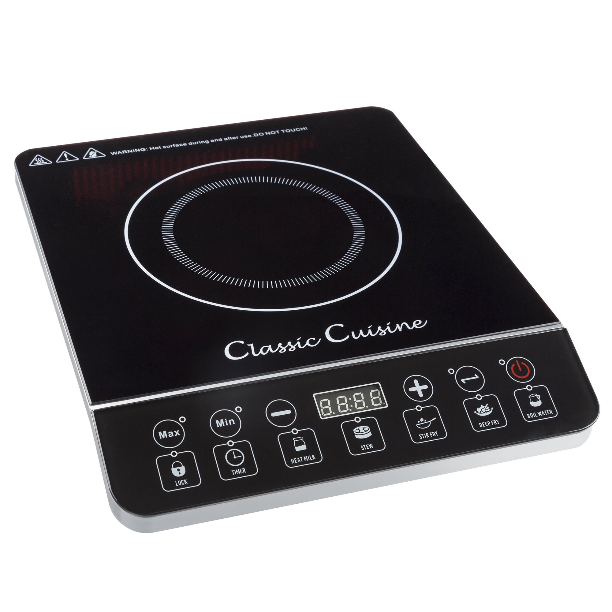 Multi-Function 1800W Portable Induction Cooker Cooktop Burner Black by  Classic Cuisine - Walmart.com
