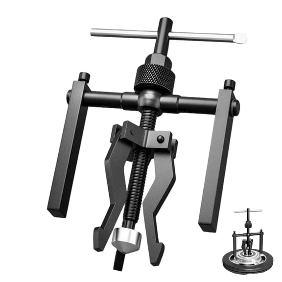 Multi-Function 3-Jaw Bore Puller Tool, Internal External Bearing Gear Extractor, Carbon Steel Guide Bearing Puller Kit, Used for Manual Removal
