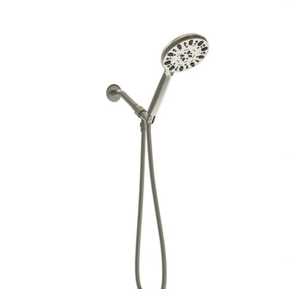 Multi Function Adjustable Hand Shower- 7-Function Hand Shower,Brushed Nickel,Brushed Nickel Plastic Bath Faucets Freestanding Tub Faucets